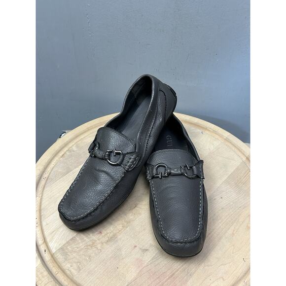 Guess Slip On Loafers Mens 11M‎ Gmmckinley Gray Driving Moccasin Casual Neutral - Picture 1 of 10